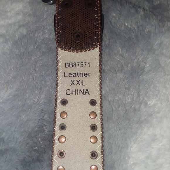 Amazing Leather & Rhinestone Western Belt. - Picture 5 of 6